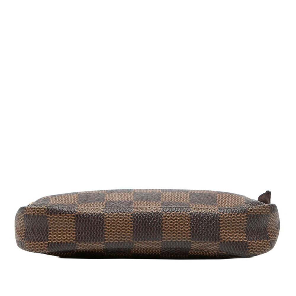 LOUIS VUITTON Brown Damier Leather Pochette Mini Bag - Picture 3 of 6